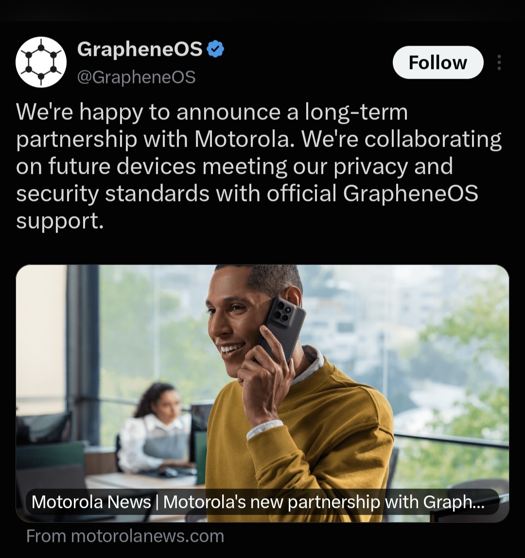 Taken from Twitter(X) @GrapheneOS